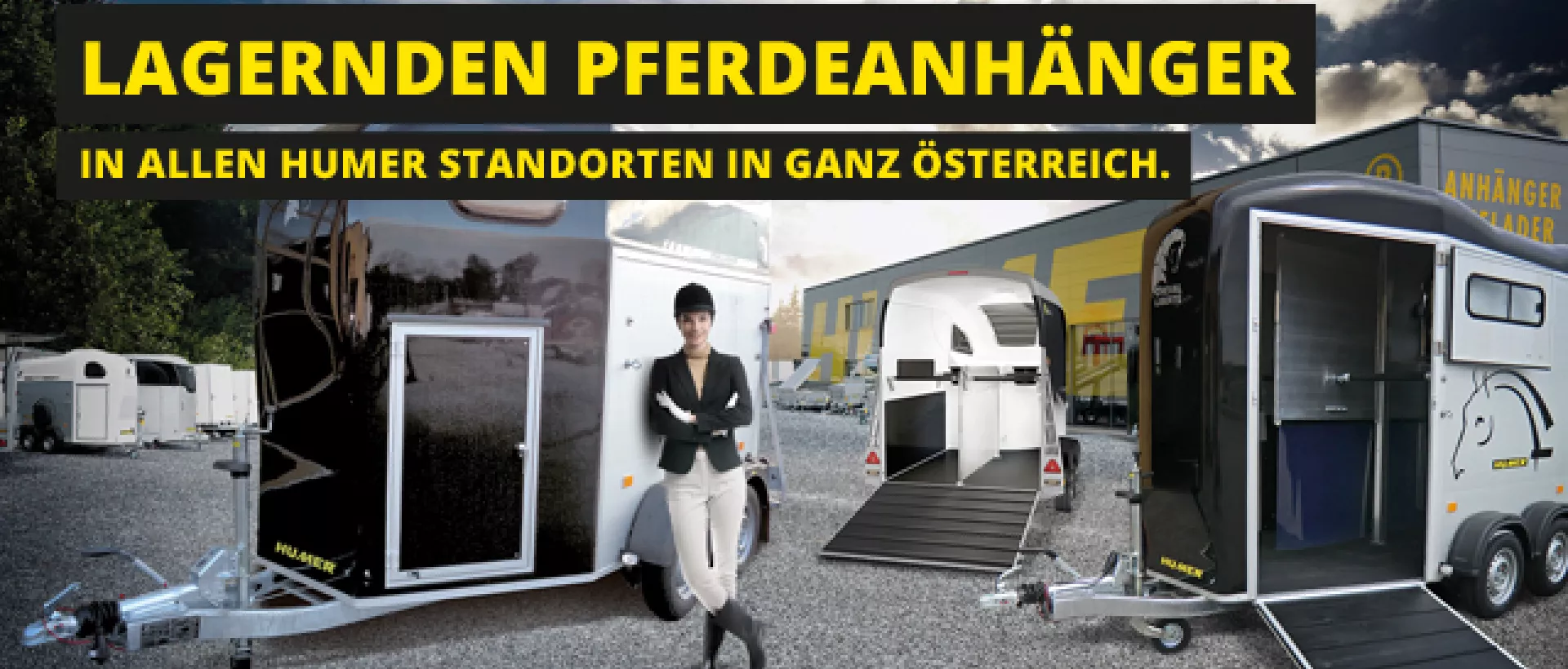 Inventurabverkauf der lagernden Pferdeanhänger