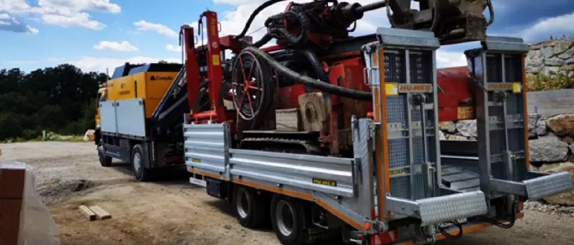 Transportlösung für ein Bohrgerät