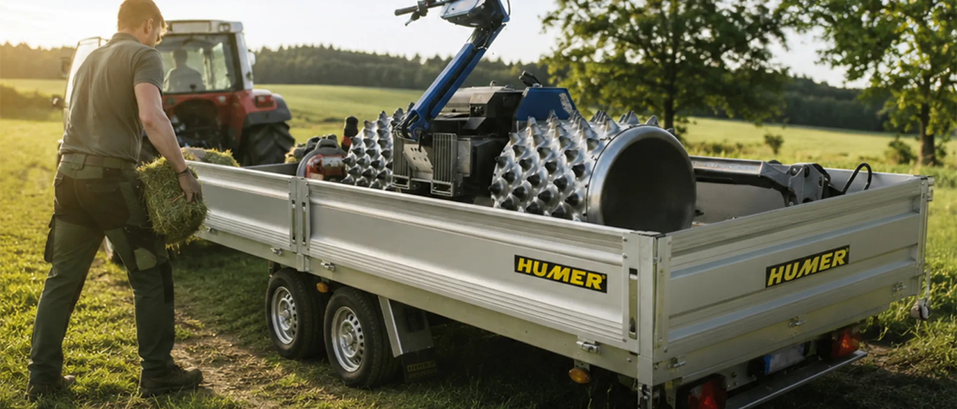 HUMER Hochlader für ein Mähgerät