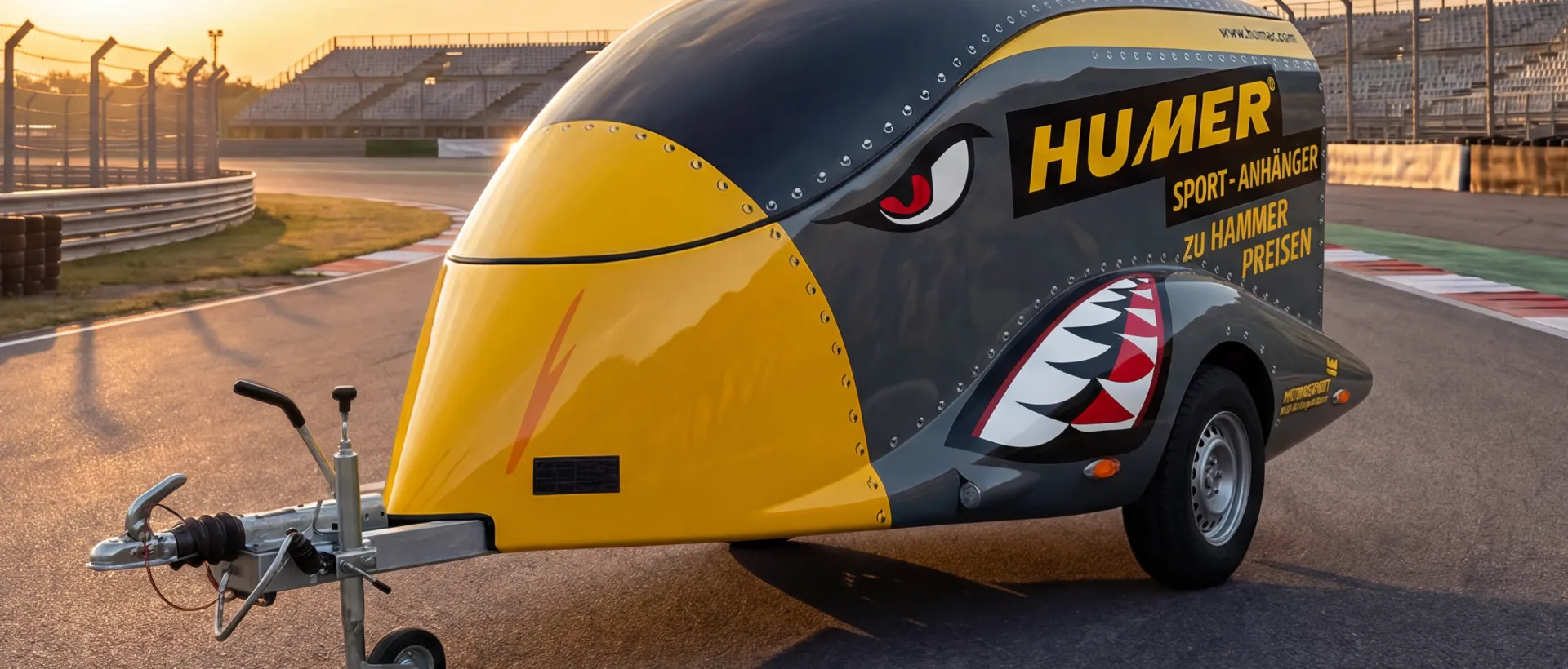 HUMER Motorradanhänger Rennstrecke
