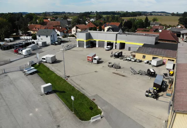 Luftaufnahme von Werkstatt