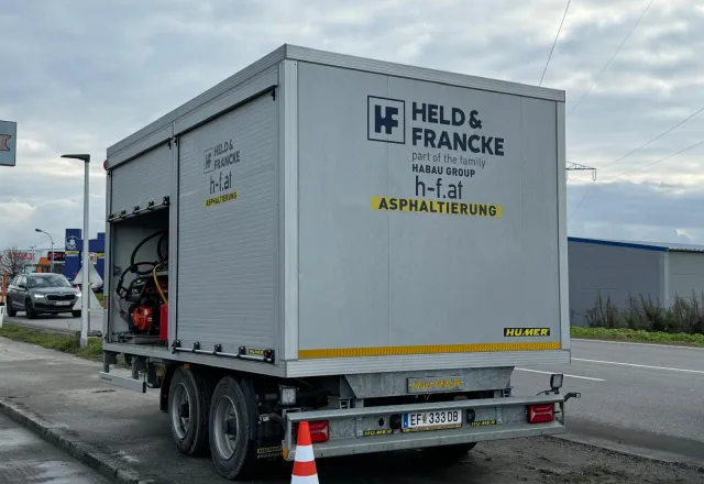 Humer Sonderbau Asphaltierung Rückseite