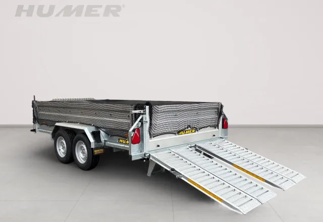 HUMER Sonderbau Baumaschinenanhanger WL-360-V Laderampen