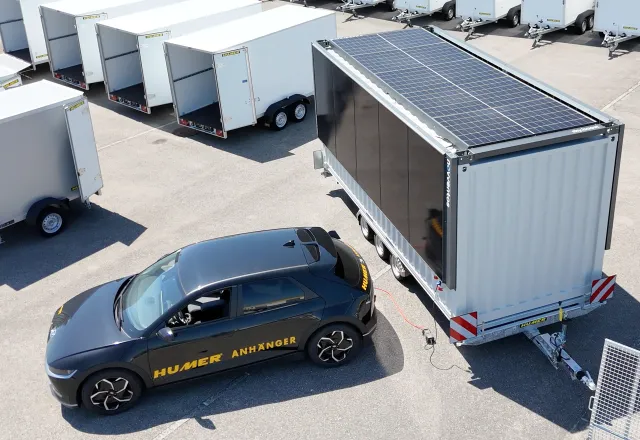 HUMER & novventos - Mobile Ladestation