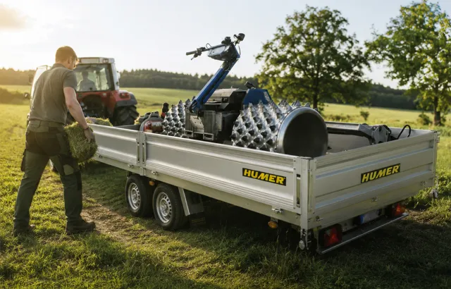 HUMER Hochlader für ein Mähgerät