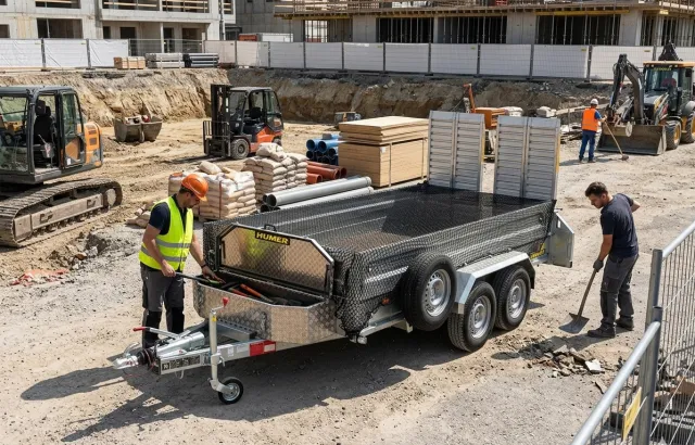 HUMER Sonderbau Baumaschinenanhänger WL 360 V