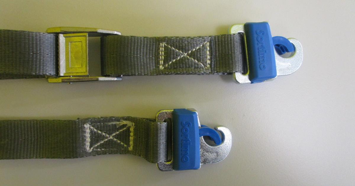 L-BOXX ProSafe Cinghie Di Fissaggio 3M, 225daN – Set 2 Supporti + Cinghia Per Fissaggio Carico - 3