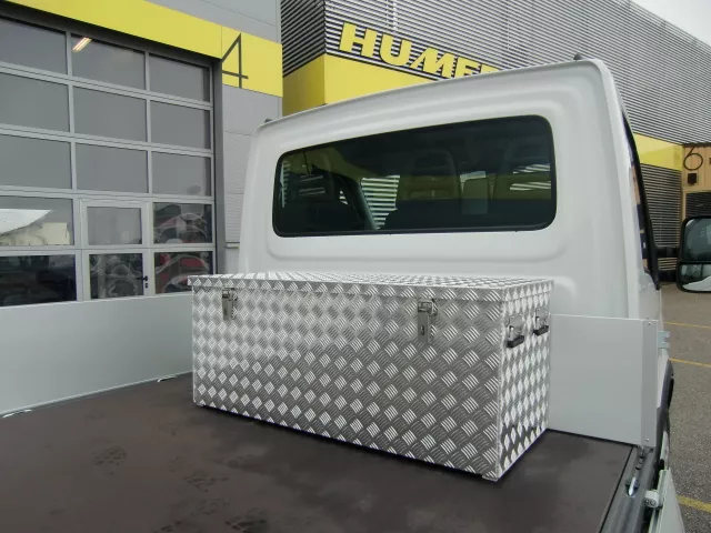 Box Alu-Riffelblech 1250x500x500 mm