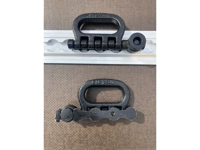 Vierfach Airline Fitting Stahl Ring, klappbar, Innen Ø24x62mm