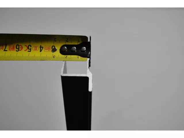 U-Profil Alu elox 14 mm mit Anschlag