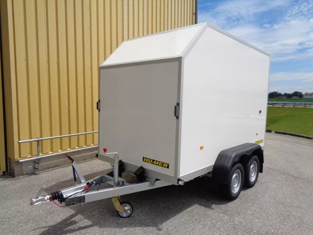 Kofferanhänger KL Türe 304x156x194 2000kg/13 Stirnwand 45 °