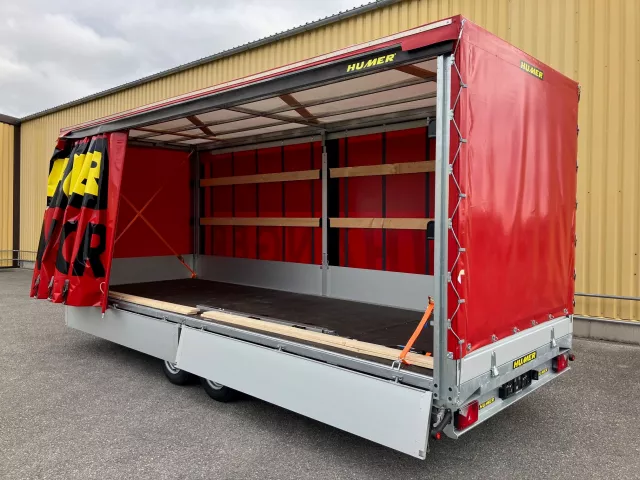 Hochlader HUMER MEGA LINER 3500 mit Schiebeplane