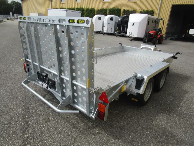 Baumaschinenanhänger GH126 366x184 Gitterrampe 3500 kg 13"
