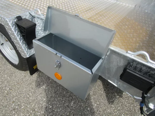 Baumaschinenanhänger GH126 366x184 Gitterrampe 3500 kg 13"