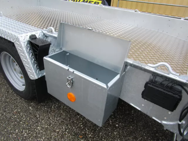 Baumaschinenanhänger GH126 366x184 Rampe 3500 kg 13"