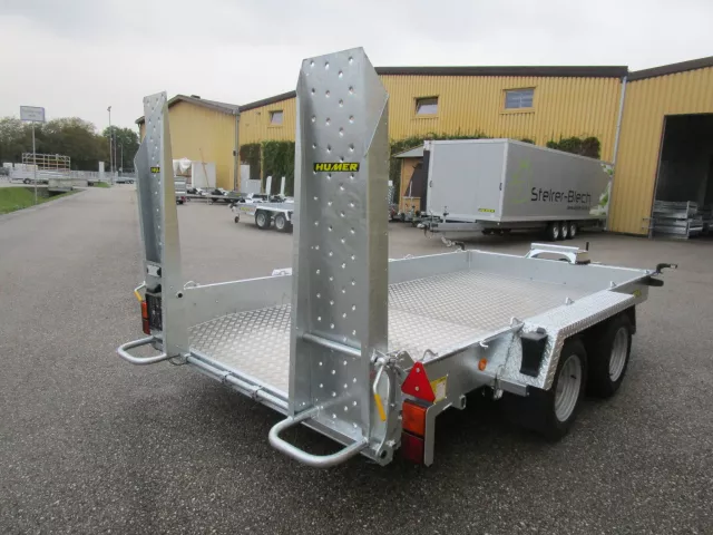 Baumaschinenanhänger GH126 366x184 Rampe 3500 kg 13"