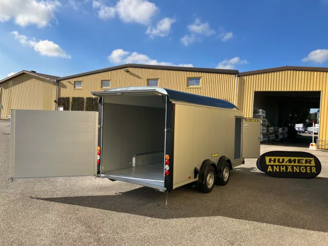 Kofferanhänger Roadster Alu/Tür 900 Pullmann 3500 kg 13"