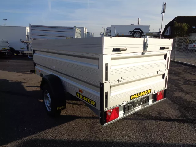 Allzweckanhänger Alu 249x125x30 1200 kg 13" Aufsatz30/Aludeckel