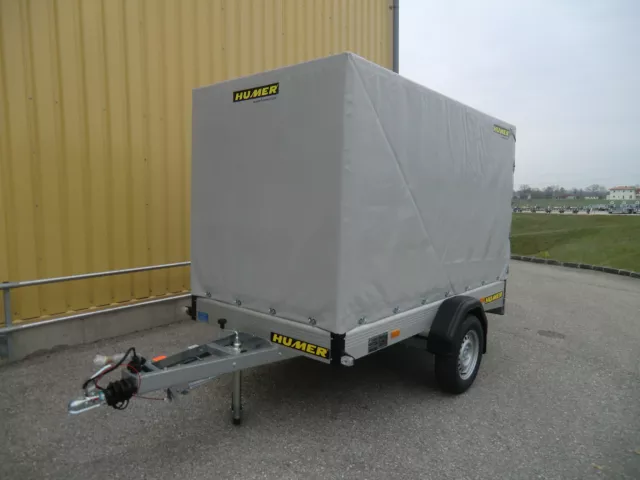 Allzweckanhänger Alu 249x125x30 1200 kg 13" Hochplane