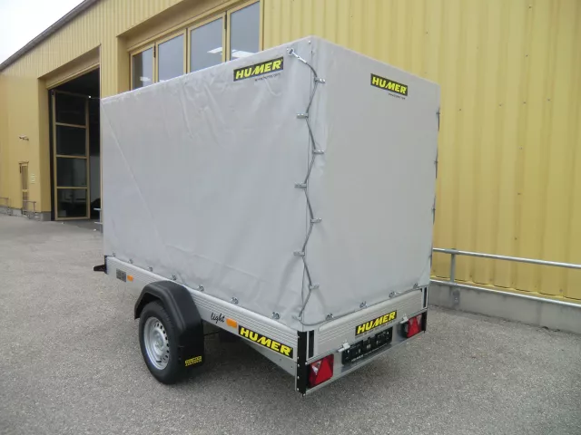 Allzweckanhänger Alu 249x125x30 1200 kg 13" Hochplane