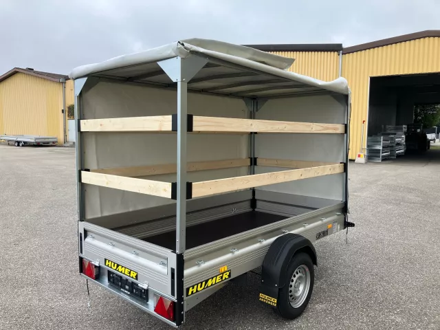 Allzweckanhänger Alu 249x125x30 1200 kg 13" Hochplane
