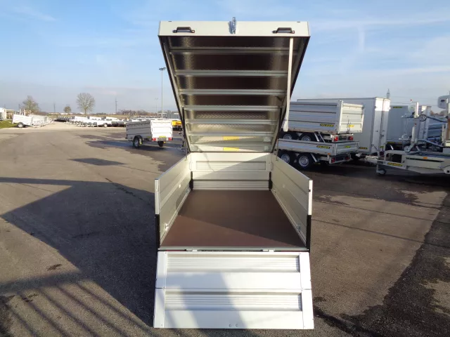 Allzweckanhänger Alu 249x125x30 1200 kg 13" Aufsatz30/Aludeckel