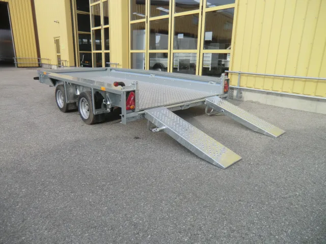 Baumaschinenanhänger GX126 366x184 Auffahrschienen 3500 kg 12 "
