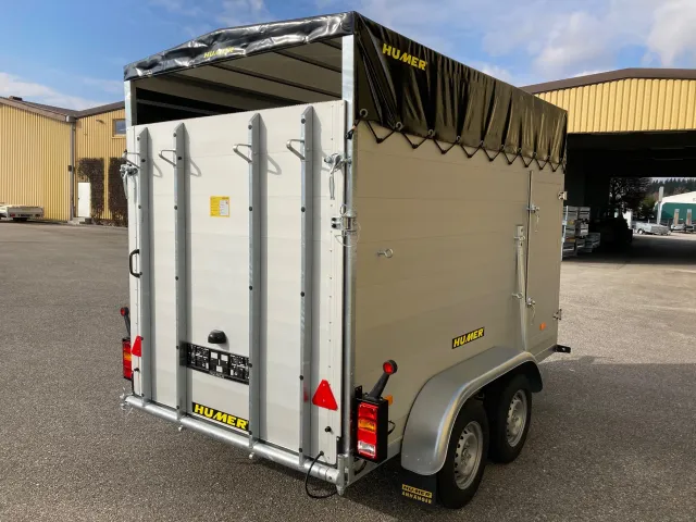 Tier- und Viehtransporter Viehanhänger Alu 295x160x190 2700 kg 13"