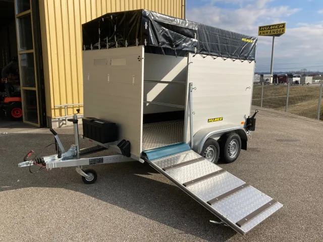 Tier- und Viehtransporter Viehanhänger Alu 295x160x190 2700 kg 13"