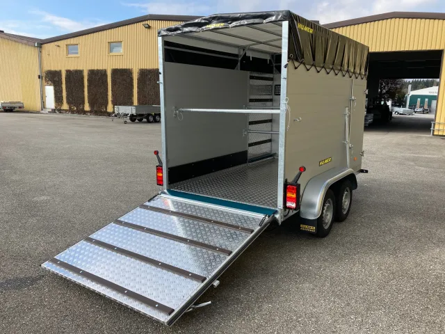 Tier- und Viehtransporter Viehanhänger Alu 295x160x190 2700 kg 13"