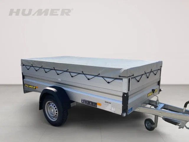 Alu 249x125x30 1200 kg 13" Aufsatz30/Flachplane