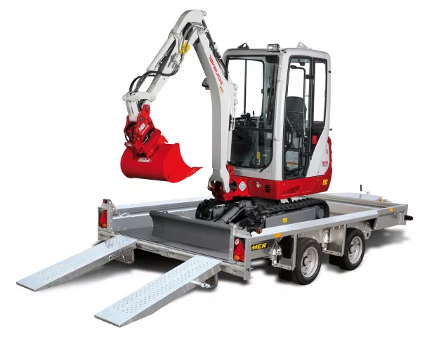Ifor Williams by Humer Baumaschinenanhänger Typ GX Auffahrschienen