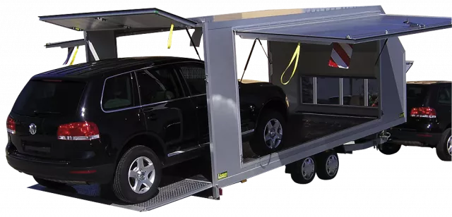 HUMER Fahrzeugtransporter kippbar, Sandwichkoffer Typ FTK