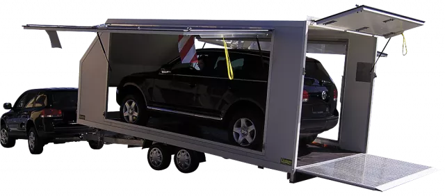HUMER Fahrzeugtransporter kippbar, Sandwichkoffer Typ FTK