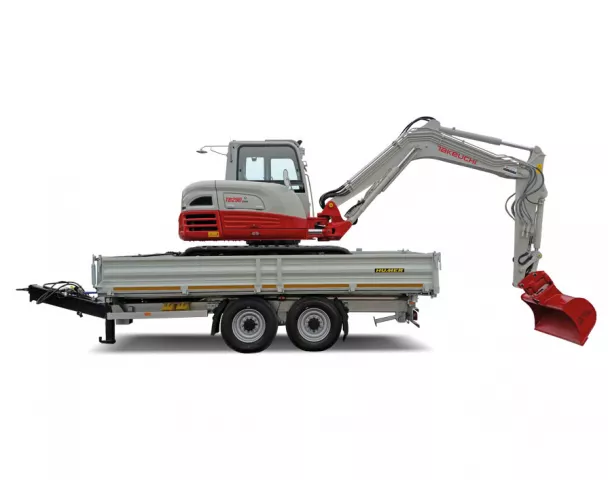 HUMER Tandem-Tieflader 3-Seiten-Kipper Typ KTL 18000