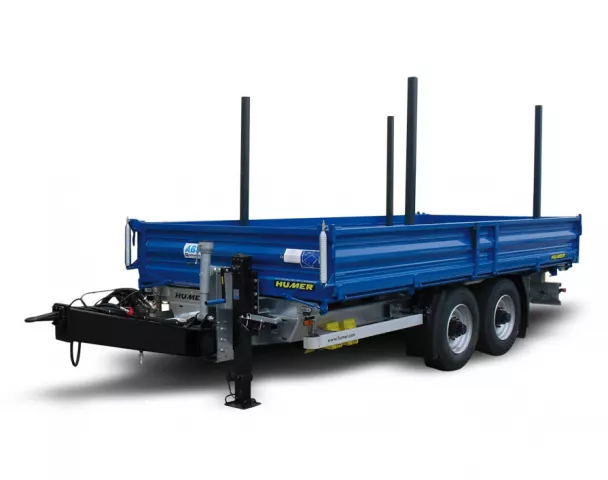 HUMER Tandem-Tieflader 3-Seiten-Kipper Typ KTL 18000