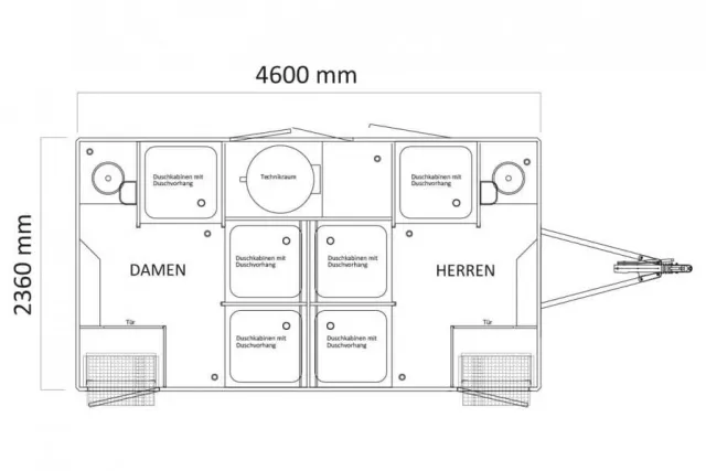 HUMER FTD 460 - Duschwagen Skizzen