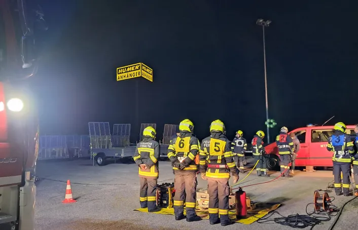 FF Fernreith übt bei HUMER FF Fernreith übt bei HUMER